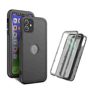 Skin Feel 360 Degrees Full Package PC + TPU Combination Phone Case For iPhone 11(Black)