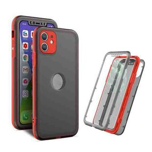 Skin Feel 360 Degrees Full Package PC + TPU Combination Phone Case For iPhone 11(Red)