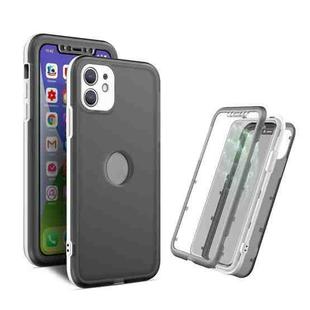 Skin Feel 360 Degrees Full Package PC + TPU Combination Phone Case For iPhone 11(Grey)