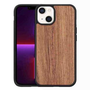 For iPhone 13 Wood Veneer TPU Shockproof Phone Case(Palisander)