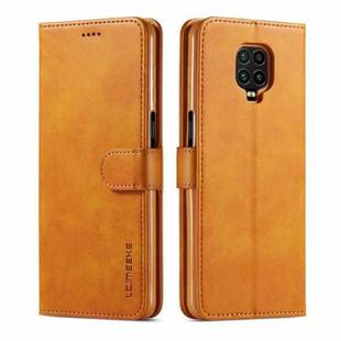 For Xiaomi Redmi Note 10 Lite LC.IMEEKE Calf Texture Horizontal Flip Phone Leather Case with Holder & Card Slots & Wallet(Yellow)