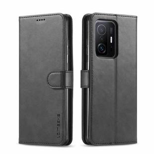 For Xiaomi Mi 11T / 11T Pro LC.IMEEKE Calf Texture Horizontal Flip Phone Leather Case with Holder & Card Slots & Wallet(Black)