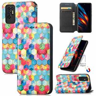 For Tecno Pova 2 Colorful Magnetic Horizontal Flip Leather Phone Case with Holder & Card Slot & Wallet(Magic Space)