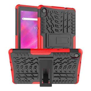 For Lenovo Tab M8 3rd Gen 8506 / M8 HD 8505 Tire Texture Shockproof TPU+PC Tablet Case with Holder(Red)