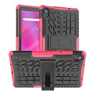 For Lenovo Tab M8 3rd Gen 8506 / M8 HD 8505 Tire Texture Shockproof TPU+PC Tablet Case with Holder(Pink)