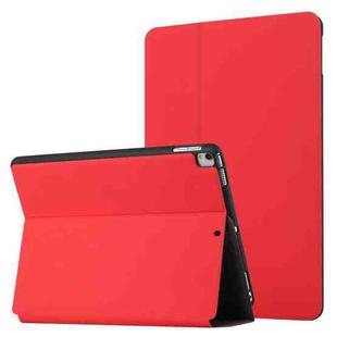 For iPad Air 2019/Pro 10.5 2019/10.2 2019&2020 Dual-Folding Horizontal Flip Tablet Leather Case with Holder & Sleep / Wake-up Function(Red)