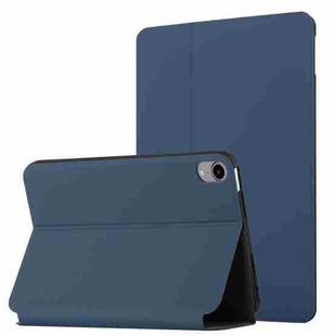 For iPad mini 6 Dual-Folding Horizontal Flip Tablet Case with Holder & Sleep / Wake-up Function(Royal Blue)