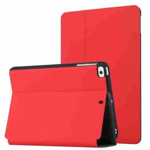 For iPad mini (2019) / 4 / 3 / 2 / 1 Dual-Folding Horizontal Flip Tablet Leather Case with Holder & Sleep / Wake-up Function(Red)