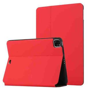 For iPad Pro 11 2020 & 2018 Dual-Folding Horizontal Flip Tablet Leather Tablet Case with Holder & Sleep / Wake-up Function(Red)