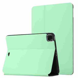 For iPad Pro 11 2020 & 2018 Dual-Folding Horizontal Flip Tablet Leather Tablet Case with Holder & Sleep / Wake-up Function(Mint Green)
