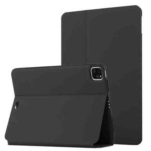 For iPad Pro 11 2020 & 2018 Dual-Folding Horizontal Flip Tablet Leather Tablet Case with Holder & Sleep / Wake-up Function(Black)