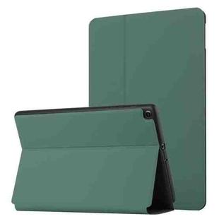 For Samsung Galaxy Tab A 8.0 2019 SM-T290/SM-T295/SM-T297 Dual-Folding Horizontal Flip Tablet Leather Case with Holder & Sleep / Wake-up Function(Dark Green)