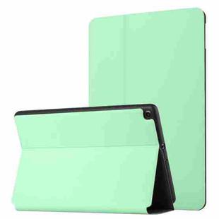 For Samsung Galaxy Tab A 10.1 2019 T515/T510 Dual-Folding Horizontal Flip Tablet Leather Case with Holder (Mint Green)