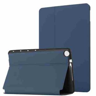 For Huawei MediaPad M5 Lite 10.1 Dual-Folding Horizontal Flip Tablet Leather Case with Holder & Sleep / Wake-up Function(Royal Blue)