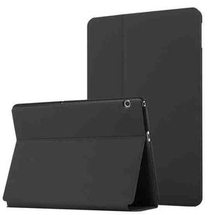 For Huawei MediaPad T3 10 Dual-Folding Horizontal Flip Tablet Leather Case with Holder(Black)