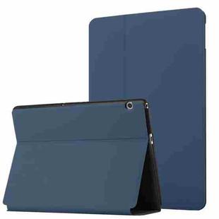 For Huawei MediaPad T3 10 Dual-Folding Horizontal Flip Tablet Leather Case with Holder(Royal Blue)