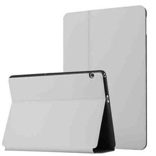 For Huawei MediaPad T3 10 Dual-Folding Horizontal Flip Tablet Leather Case with Holder(Grey)