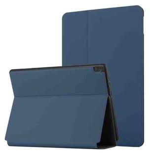 For Lenovo Tab M10 10.1 X605F/X505 Dual-Folding Horizontal Flip Tablet Leather Case with Holder(Royal Blue)
