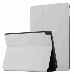 For Lenovo Tab M10 10.1 X605F/X505 Dual-Folding Horizontal Flip Tablet Leather Case with Holder(Grey)