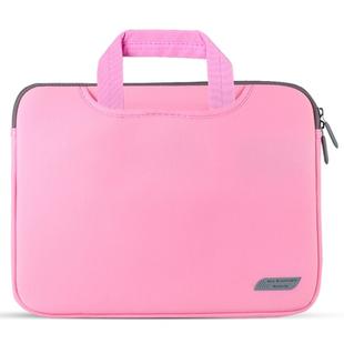 For 15 inch Laptops Diving Fabric Laptop Handbag(Pink)