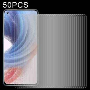 For OPPO K9 Pro 50 PCS 0.26mm 9H 2.5D Tempered Glass Film