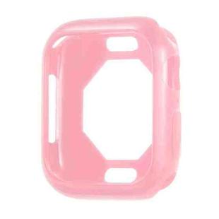 Eight Sides Candy Colors TPU Shockproof Protective Case For Apple Watch Series 8 / 7 41mm(Pink)