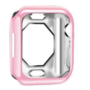 Shockproof TPU Electroplate Protective Case For Apple Watch Series 8 / 7 45mm(Pink)