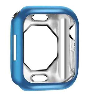 Shockproof TPU Electroplate Protective Case For Apple Watch Series 8 / 7 45mm(Blue)