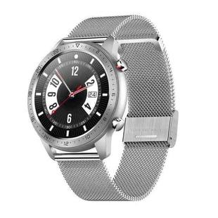 MX13 1.3 inch IPS Touch Screen IP68 Waterproof Smart Watch, Support Sleep Monitoring / Heart Rate Monitoring / Bluetooth Earphone Play Music / Bluetooth Call, Style: Steel Strap(Silver)