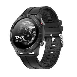 MX13 1.3 inch IPS Touch Screen IP68 Waterproof Smart Watch, Support Sleep Monitoring / Heart Rate Monitoring / Bluetooth Earphone Play Music / Bluetooth Call, Style: Silicone Strap(Black)