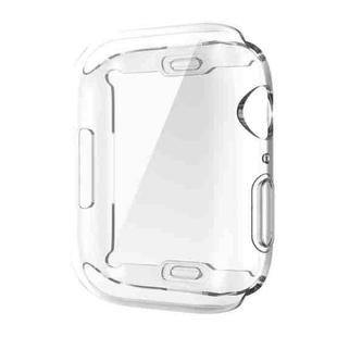 Shockproof TPU All-inclusive Electroplate Protective Case For Apple Watch Series 8 / 7 41mm(Transparent)