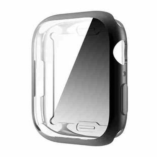 Shockproof TPU All-inclusive Electroplate Protective Case For Apple Watch Series 8 / 7 45mm(Black)