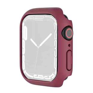 Shockproof TPU Protective Case For Apple Watch Series 9 / 8 / 7 45mm(Dark Red)