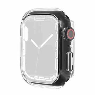 Shockproof TPU Protective Case For Apple Watch Series 9 / 8 / 7 45mm(Transparent)