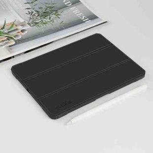 For iPad mini 6 Mutural Pinyue Series Horizontal Flip Tablet Case with Holder & Pen Slot & Sleep / Wake-up Function(Black)