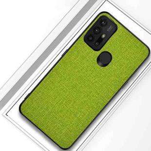 For Motorola Moto G30 Shockproof Cloth Texture PC+ TPU Protective Case(Green)