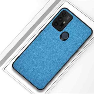 For Motorola Moto G30 Shockproof Cloth Texture PC+ TPU Protective Case(Light Blue)