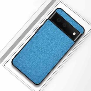 For Google Pixel 6 Shockproof Cloth Texture PC+ TPU Protective Case(Light Blue)