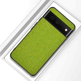 For Google Pixel 6 Pro Shockproof Cloth Texture PC+ TPU Protective Case(Green)