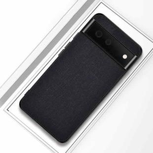 For Google Pixel 6 Pro Shockproof Cloth Texture PC+ TPU Protective Case(Black)