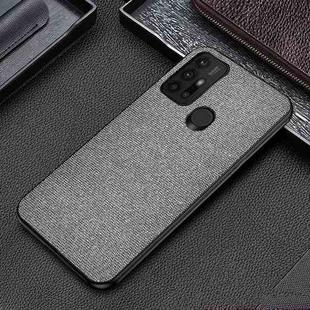 For Motorola Moto G30 Shockproof Cloth Texture PC + TPU Protective Case(Grey)