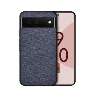 For Google Pixel 6 Pro Shockproof Cloth Texture PC + TPU Protective Case(Blue)