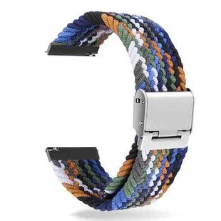 22mm Universal Metal Buckle Nylon Braided Watch Band(Color 3)