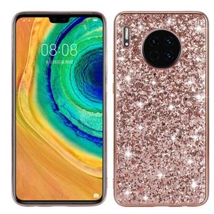 For Huawei Mate 30 Glittery Powder Shockproof TPU Case(Rose Rold)