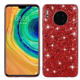For Huawei Mate 30 Glittery Powder Shockproof TPU Case(Red)