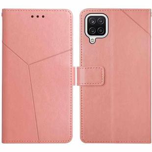For Samsung Galaxy M62 / F62 Y Stitching Horizontal Flip Leather Case with Holder & Card Slots & Wallet & Photo Frame(Rose Gold)