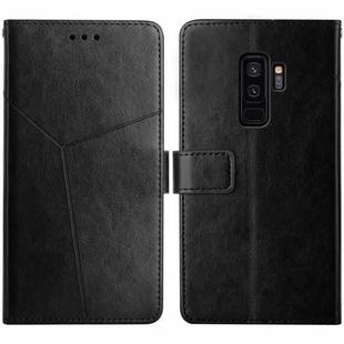 For Samsung Galaxy S9+ Y Stitching Horizontal Flip Leather Case with Holder & Card Slots & Wallet & Photo Frame(Black)