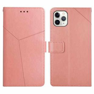 For iPhone 13 Pro Max Y Stitching Horizontal Flip Leather Phone Case with Holder & Card Slots & Wallet & Photo Frame (Rose Gold)