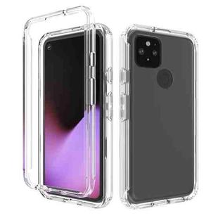 For Google Pixel 5 High Transparency Two-color Gradient PC + TPU Phone Protective Case(Transparent)