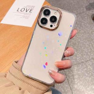 For iPhone 13 Pro Max Colorful Laser Electroplating Shockproof Phone Case (Dot)